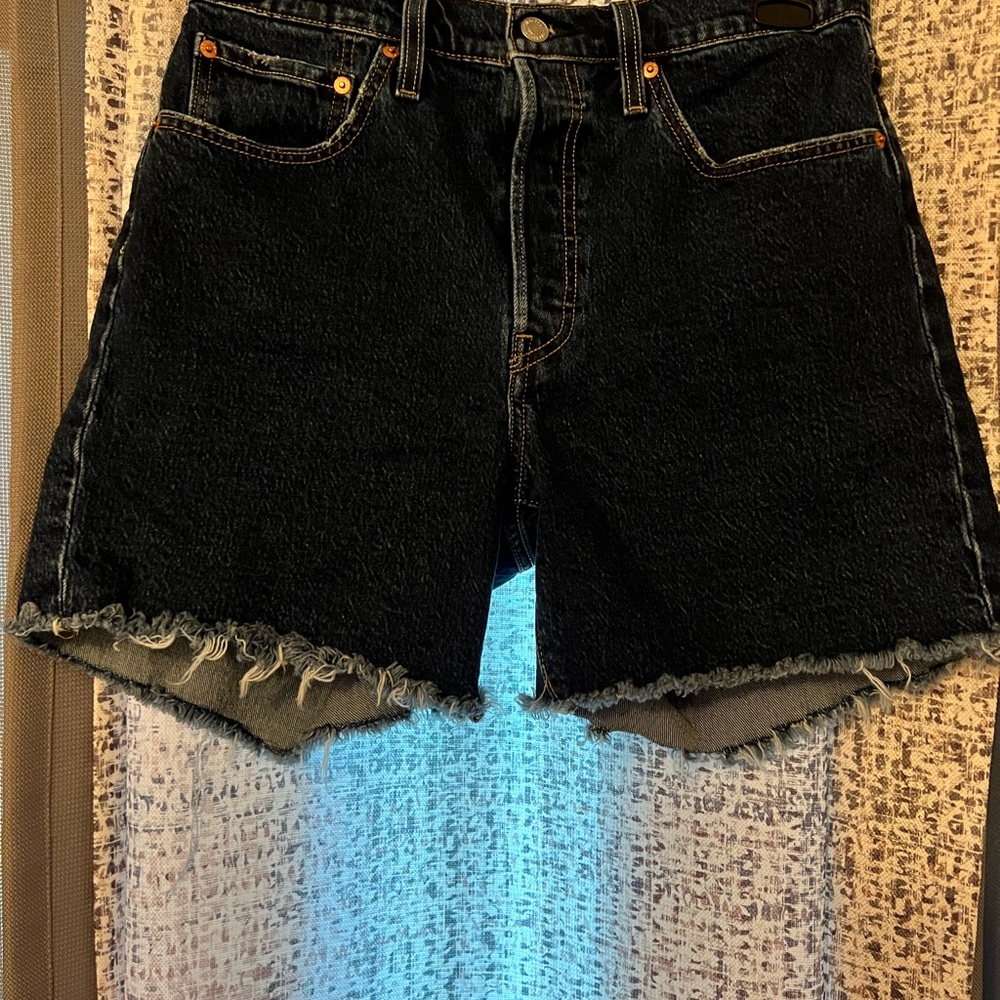 Levi's Dark Blue Jean Shorts